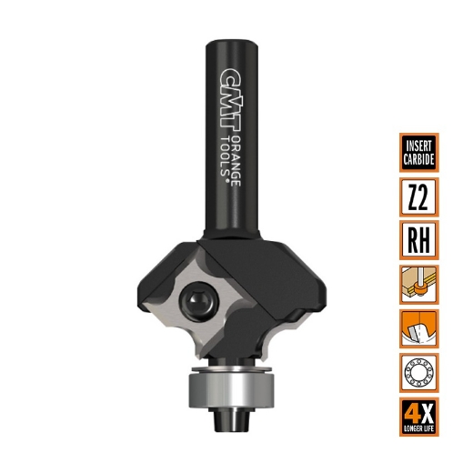 Afbeeldingen van CMT Oprondfrees D=27mm R3 L=57.5mm S=8mm Z4 HWM - 661.030.41
