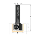 Afbeeldingen van CMT Rechte groeffrees D=19x12mm L=45mm S=8mm Z2 HWM - 655.190.11