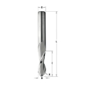 Afbeeldingen van CMT Spiraalfrees met bolle kop D=8x32mm L=80mm S=8mm Z2 HWM - 199.081.11