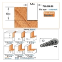 Afbeeldingen van CMT Rabatfrees D=34.9x12mm L=54mm S=8mm Z2 HWM - 660.350.11