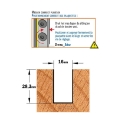 Afbeeldingen van CMT Rechte groeffrees D=16x28.3mm L=91mm S=12mm Z1 HWM - 653.161.11