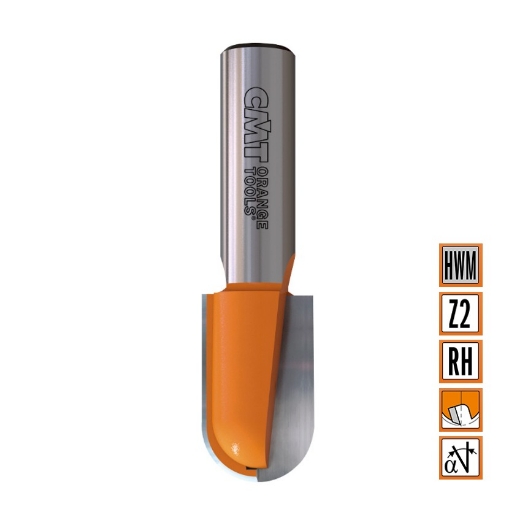 Afbeeldingen van CMT Bolle radiusfrees D=6x12.7mm R=3 L=51mm S=6mm Z2 HWM - 714.060.11