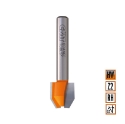 Afbeeldingen van CMT Uitloopfrees met gecombineerde snijkoppen D=12x12.7mm 0° - 22° L=44.5mm S=6mm Z2 HW - 721.022.11