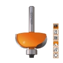 Afbeeldingen van CMT Bolle radiusfrees met kogellager D=31.7x12.7mm R=9.5 L=54mm S=6mm Z2 HW - 737.286.11