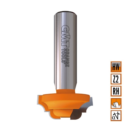 Afbeeldingen van CMT Profielfrees D=19x12mm R=2.4 L=53mm S=6mm Z2 HW - 748.191.11