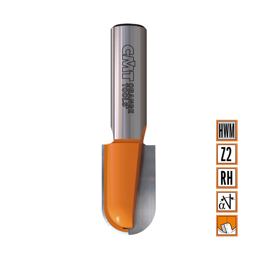 Afbeeldingen van CMT Bolle radiusfrees D=3.2x9.5mm R=1.6 L=50.8mm S=8mm Z2 HWM - 914.032.11