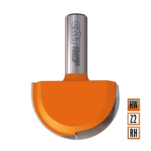 Afbeeldingen van CMT Bolle radiusfrees D=50.8x31.7mm R=25.4 L=69.8mm S=12mm Z2 HW - 914.990.11