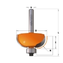 Afbeeldingen van CMT Bolle radiusfrees met kogellager D=31.7x12.7mm R=9.5 L=54mm S=6mm Z2 HW - 737.286.11