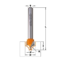 Afbeeldingen van CMT Klassieke profielfrees D=10x10mm R=5 L=50mm S=6mm Z2 HW - 765.402.11