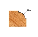 Afbeeldingen van CMT Holle radiusfrees met opstaande kant D=28.6x12.7mm R=8 L=52.7mm S=6mm Z2 HW - 739.285.11