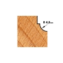 Afbeeldingen van CMT Bolle radiusfrees met kogellager D=25.4x11.5mm R=4.8 L=54.6mm S=6mm Z2 HW - 763.048.11