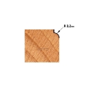 Afbeeldingen van CMT Holle radiusfrees zonder opstaande kant D=19.1x12.7mm R=3.2 L=54mm S=6mm Z2 HW - 738.190.11