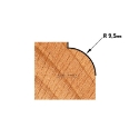 Afbeeldingen van CMT Holle radiusfrees zonder opstaande kant D=31.7x16mm R=9.5 L=57mm S=6mm Z2 HW - 738.317.11