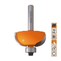 Afbeeldingen van CMT Bolle radiusfrees met kogellager D=28.7x12.7mm R=8 L=54mm S=8mm Z2 HW - 937.254.11
