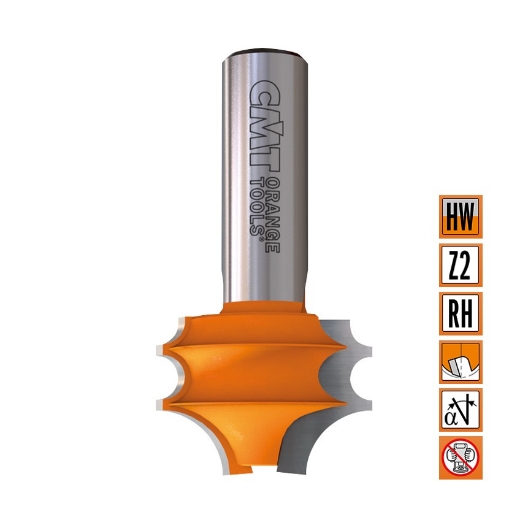 Afbeeldingen van CMT Profielfrees D=31.7x19mm L=57mm S=12mm Z2 HW - 956.851.11
