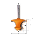 Afbeeldingen van CMT Kraalprofielfrees (halfrond profiel) D=36x25mm R=8 L=60mm S=8mm Z2 HW - 954.080.11