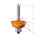Afbeeldingen van CMT Bolle radiusfrees met kogellager D=25.4x11.5mm R=4.8 L=60.5mm S=12mm Z2 HW - 963.548.11