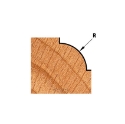 Afbeeldingen van CMT Holle radiusfrees met opstaande kant D=28.6x12.7mm R=8 L=52.5mm S=8mm Z2 HW - 939.285.11