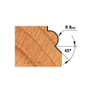 Afbeeldingen van CMT Kraalprofielfrees (halfrond profiel) D=36x25mm R=8 L=60mm S=8mm Z2 HW - 954.080.11