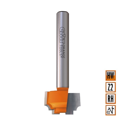 Afbeeldingen van CMT Klassieke profielfrees D=19x11mm R=2.4 L=51mm S=8mm Z2 HW - 965.102.11