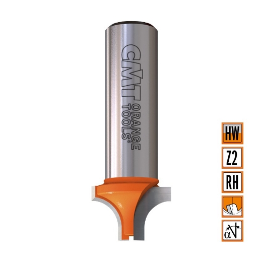 Afbeeldingen van CMT Klassieke profielfrees D=19x13mm R=6.4 L=51mm S=12mm Z2 HW - 965.903.11