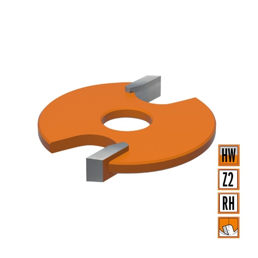 Afbeeldingen van CMT Schijffrees voor freesprofiel 991.012.11 D=28.7x10.5mm S=8mm Z2 HW - 822.012.11