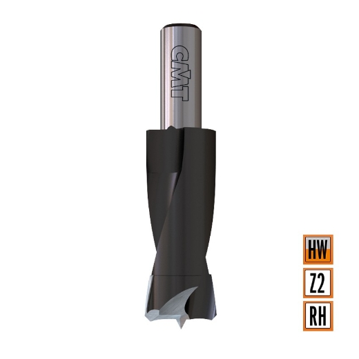 Afbeeldingen van CMT Drevelboor D=4mm I=30mm LT=58mm S=8x20mm Z2 RH HW - 312.040.11