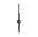 Afbeeldingen van CMT Lange drevelboor D=12mm I=50mm LT=90mm S=8x30mm Z2 RH HW - 540.120.11
