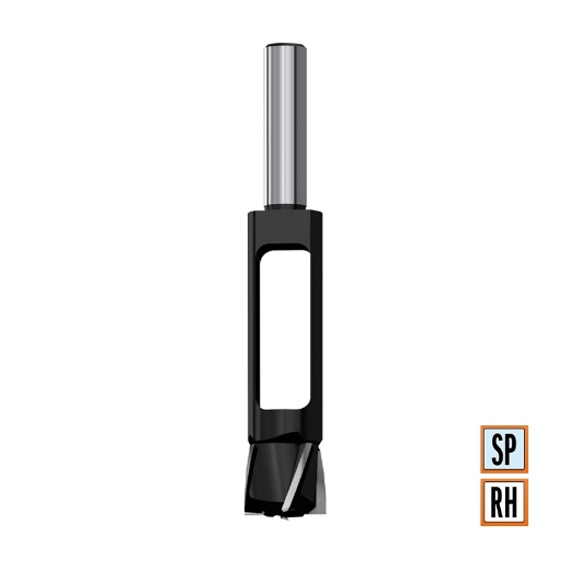 Afbeeldingen van CMT Plugfrees (stopselboor) D=62.71mm d=5.8mm LT=160mm S=15.87mm Z6 RH SP - 529.508.31