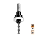 Afbeeldingen van CMT Verzinker met diepte instelling D=12mm d=4mm S=8mm Z2 RH HW - 521.412.11A