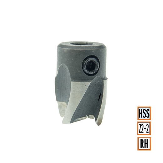 Afbeeldingen van CMT Vlakkeverzinker D=15mm d=6mm LT=22mm Z2+V2 RH HSS - 531.060.31