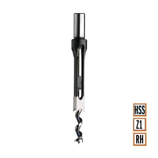 Afbeeldingen van CMT Vierkanten gatensteekboor D=12.7mm I=70mm LT=141mm S=19mm Z1 RH HSS - 543.127.51