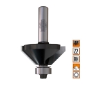 Afbeeldingen van CMT Afschuinfrees met lager (contractor) D=35x15mm 45° L=56mm S=8mm Z2 HW - K936-350