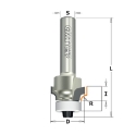 Afbeeldingen van CMT Diamant holle radiusfrees zonder opstaande kant D=18.7x12.7mm R=3 L=50mm S=8mm Z2 DP - 938.187.61