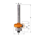 Afbeeldingen van CMT Half bolle frees met kogellager D=20.7x8mm R=4 L=57mm S=6mm Z2 HW - 762.040.11