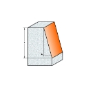 Afbeeldingen van CMT Schuine frees 15° zonder kogellager D=23x25.4mm 15° L=63.5mm S=12mm Z2 HW - 981.521.11