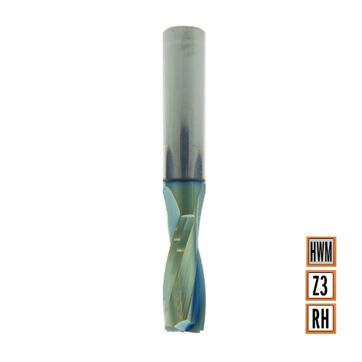 Afbeeldingen van CMT Positieve spiraalfrees D=12x42mm L=90mm S=12mm Z2 Chrome Coating DLCS HWM - 191.121.41