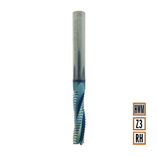 Afbeeldingen van CMT Positieve spiraalfrees D=8x32mm L=80mm S=8mm Z3 Chrome Coating DLCS HWM - 195.081.41