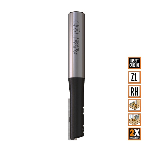 Afbeeldingen van CMT Rechte groeffrees D=12x30mm L=80mm S=12mm Z1 HWM - 651.121.11