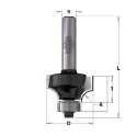Afbeeldingen van CMT Contractor afrondfrees met lager D=16.7x7.9mm R=2 L=51mm S=8mm Z2 HW - K938-167