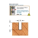 Afbeeldingen van CMT Rechte groeffrees D=14x30mm L=73mm S=8mm Z1 HWM - 651.140.11