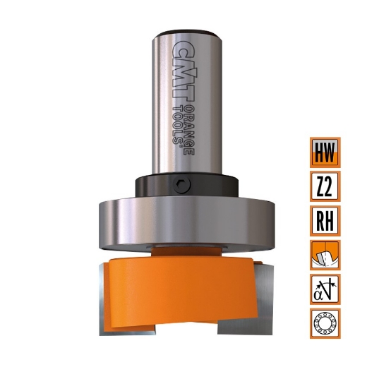 Afbeeldingen van CMT Sponning- en kantenfrees D=19x19mm L=54mm S=6mm Z2 HW - 701.190.11B