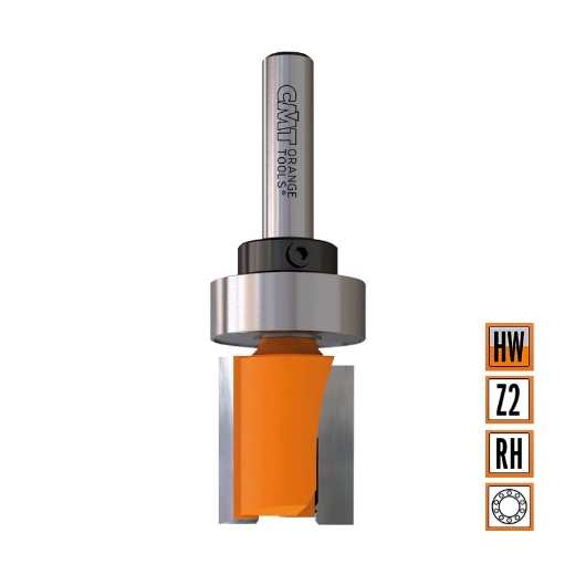 Afbeeldingen van CMT Groeffrees met kogellager D=22x20mm L=57mm S=8mm Z2 HW - 911.220.11B