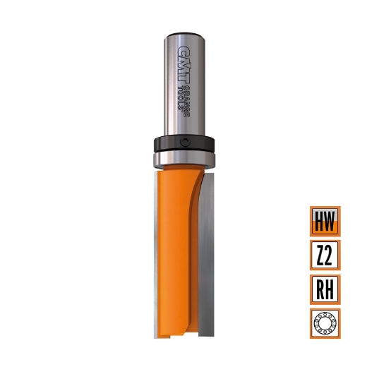 Afbeeldingen van CMT Groeffrees met kogellager D=19x38.1mm L=82.5mm S=12mm Z2 HW - 912.690.11B