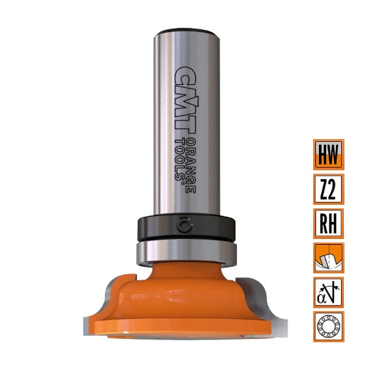 Afbeeldingen van CMT Profielfrees met kogellager D=39.5x11.5mm R=4 L=57mm S=12mm Z2 HW - 967.501.11B