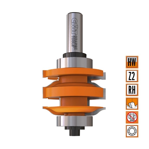 Afbeeldingen van CMT Profiel en conterprofielfrees D=50.8mm L=96mm S=12mm Z2 HW - 991.521.11