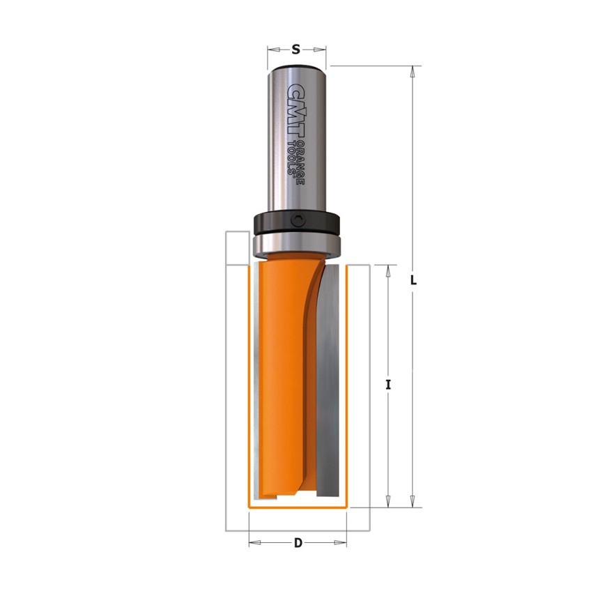 Groeffrees HM 7x20x66mm met HM grondmes Kolf 8mm | Lintner B.V