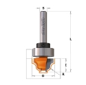 Afbeeldingen van CMT Klassieke profielfrees met kogellager D=19x12.3mm R=3.2 L=54mm S=6mm Z2 HW - 765.201.11B