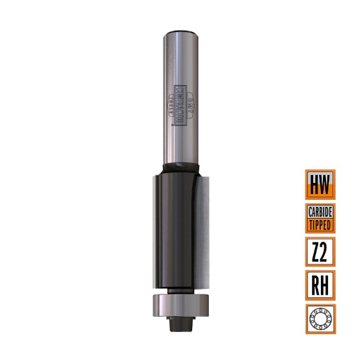 Afbeeldingen van CMT Kantenfrees (contractor) D=19x25.4mm L=67mm S=8mm Z2 HW - K906-191