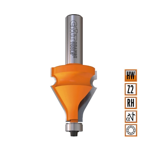 Afbeeldingen van CMT Tafelkant- en handvatfrees D=35x38.1mm L=87mm S=12mm Z2 HW - 956.701.11
